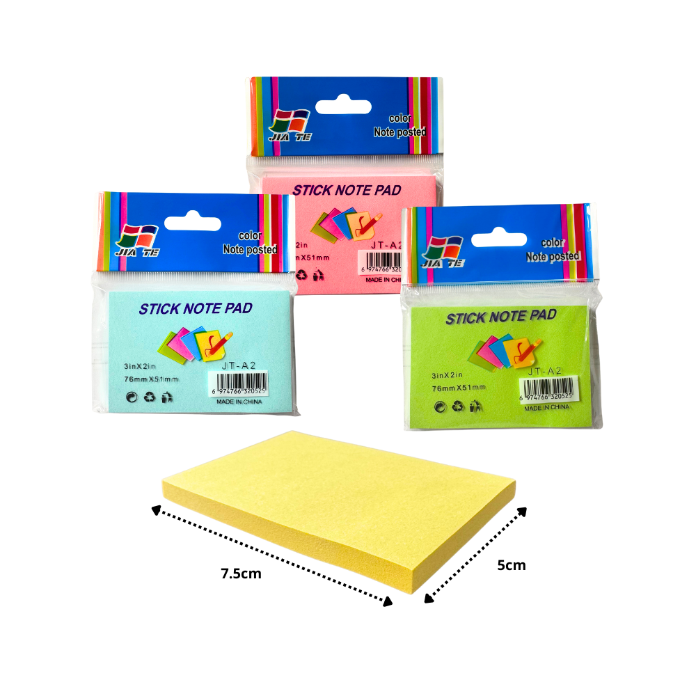 Notas adhesivas rectangular multicolor C/12 piezas $2.50 c/u