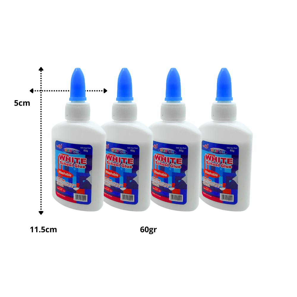Pegamento liquido blanco 60gr escolar C/12 piezas